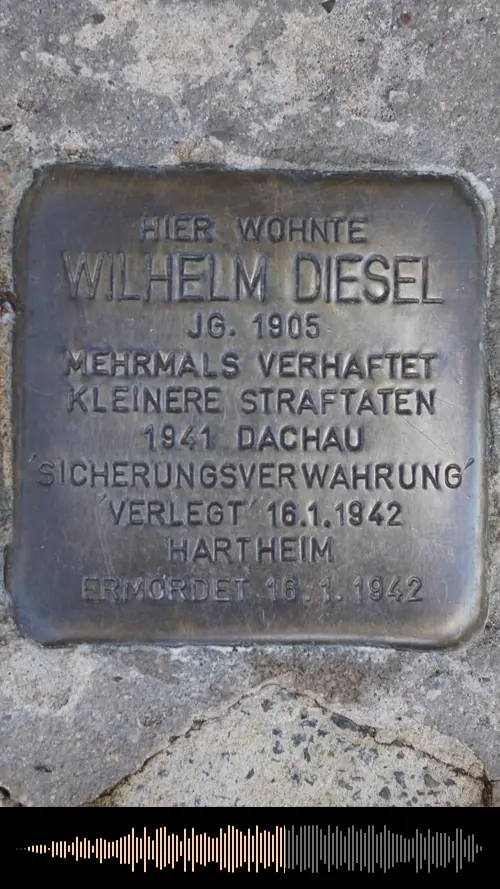 Stolperstein-Tour - Wilhelm Diesel